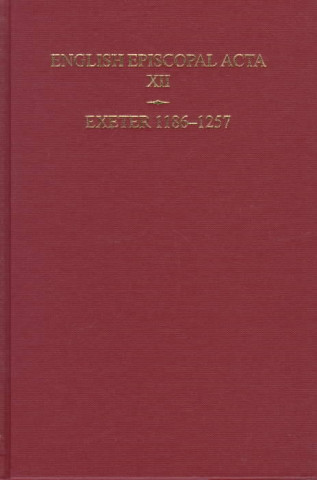 Książka English Episcopal Acta vol 12 Frank Barlow