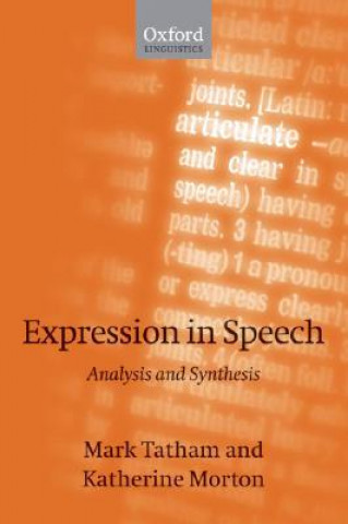 Knjiga Expression in Speech Katherine Morton