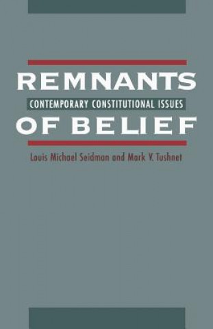 Kniha Remnants of Belief Louis M. Seidman