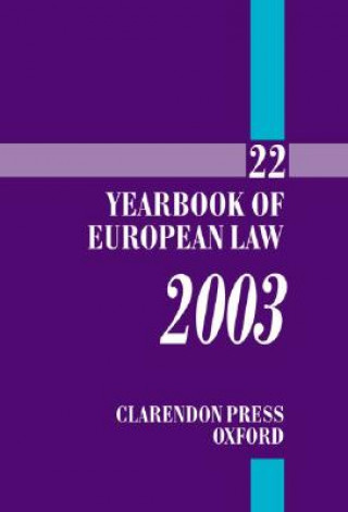 Kniha Yearbook of European Law Piet Eeckhout