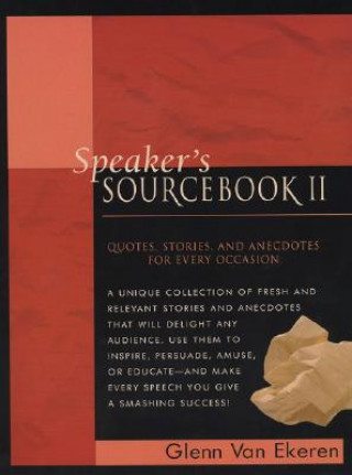 Book Speakers Sourcebook II Glenn Van Ekeren