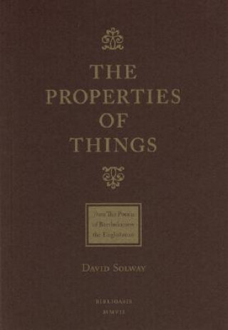Könyv Properties of Things David Solway