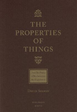 Buch Properties of Things David Solway