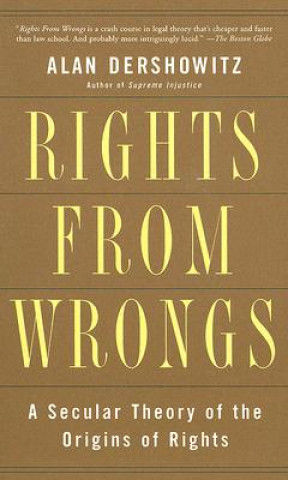 Kniha Rights from Wrongs Alan M. Dershowitz