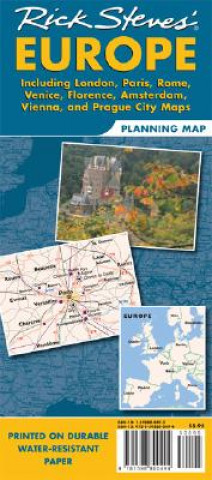 Prasa Rick Steves' Europe Map Rick Steves