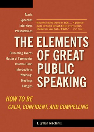 Buch Elements of Great Public Speaking J. Lyman MacInnes