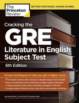 Könyv Cracking the GRE Literature in English Subject Test, 6th Edition McMullen