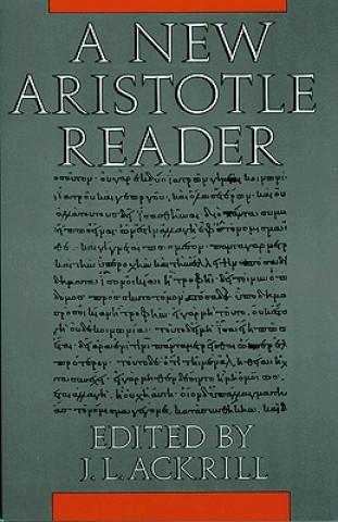 Buch New Aristotle Reader J. L. Ackrill