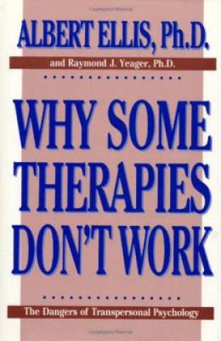 Kniha Why Some Therapies Don't Work Raymond J. Yeager