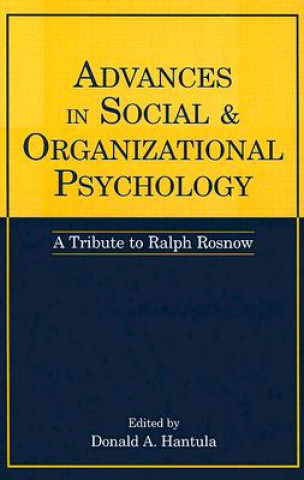 Knjiga Advances in Social and Organizational Psychology 