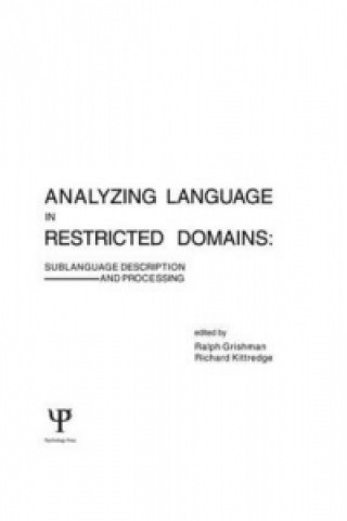 Könyv Analyzing Language in Restricted Domains 