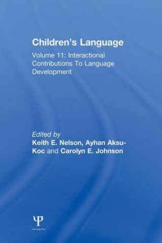 Könyv Children's Language Keith E. Nelson