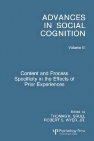 Kniha Content and Process Specificity in the Effects of Prior Experiences 