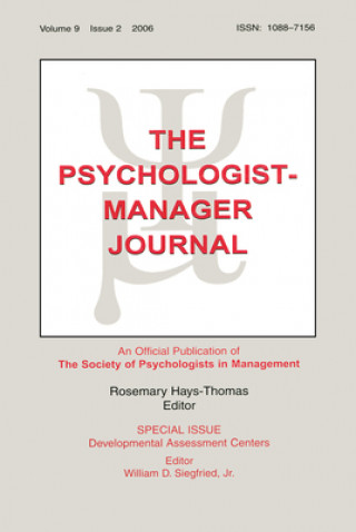 Knjiga Developmental Assessment Centers Tpmj V9#2 Rosemary Hays-Thomas