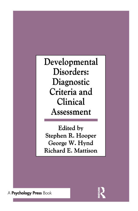 Book Developmental Disorders 