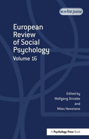 Könyv European Review of Social Psychology: Volume 16 