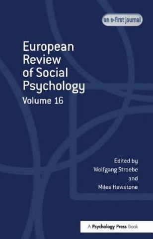 Kniha European Review of Social Psychology: Volume 16 