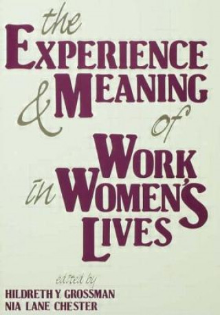 Kniha Experience and Meaning of Work in Women's Lives 