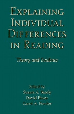 Buch Explaining Individual Differences in Reading 