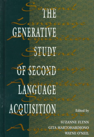 Livre Generative Study of Second Language Acquisition 