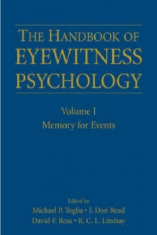 Kniha Handbook of Eyewitness Psychology: Volume I 