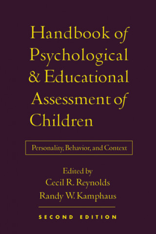 Carte Handbook of Psychological and Educational Assessment of Children Cecil R. Reynolds