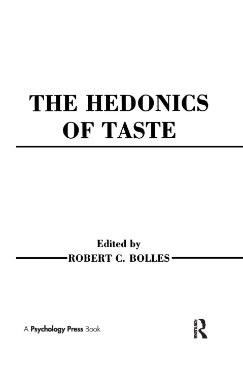 Книга Hedonics of Taste Robert C. Bolles