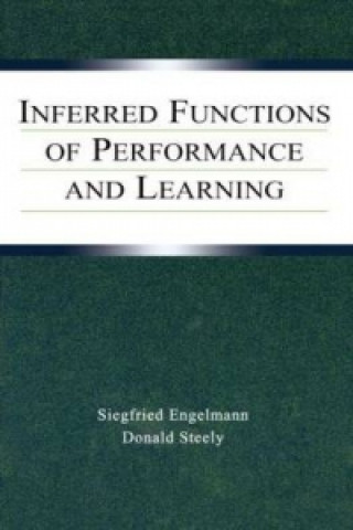 Książka Inferred Functions of Performance and Learning Donald G. Steely