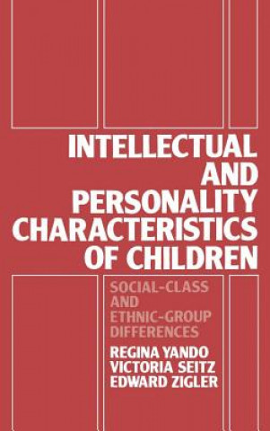 Kniha Intellectual and Personality Characteristics of Children Edward Zigler