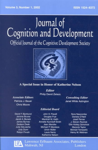 Kniha Special Issue in Honor of Katherine Nelson 