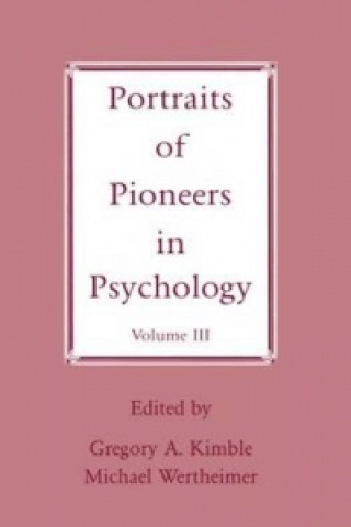 Book Portraits of Pioneers in Psychology 