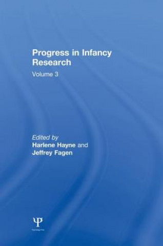 Kniha Progress in infancy Research Harlene Hayne