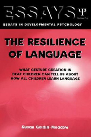 Kniha Resilience of Language Susan Goldin-Meadow