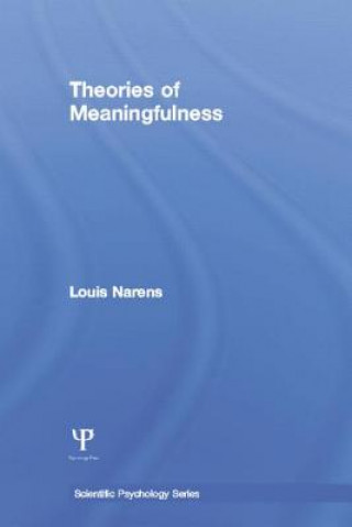 Kniha Theories of Meaningfulness Louis Narens