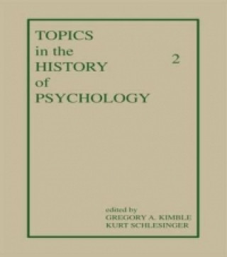 Kniha Topics in the History of Psychology 