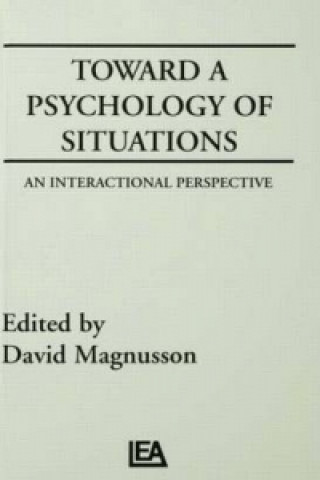 Kniha Toward A Psychology of Situations 