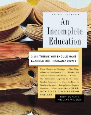 Kniha Incomplete Education Wilson