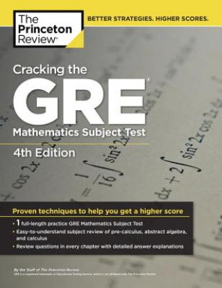 Könyv Cracking the GRE Mathematics Subject Test, 4th Edition Steven A Leduc