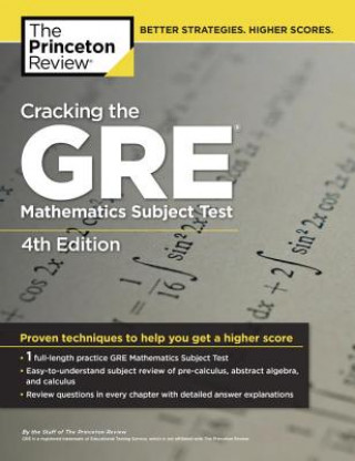 Book Cracking the GRE Mathematics Subject Test, 4th Edition Steven A Leduc