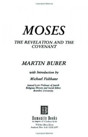 Kniha Moses Martin Buber