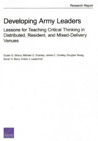 Kniha Developing Army Leaders Kristin J Leuschner