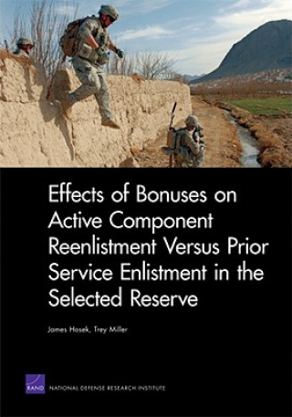 Könyv Effects of Bonuses on Active Component Reenlistment versus Prior Service Enlistment in the Selected Reserve Trey Miller