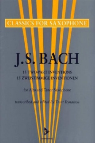 Kniha 15 TWOPART INVENTIONS JOHANN SEBASTI BACH