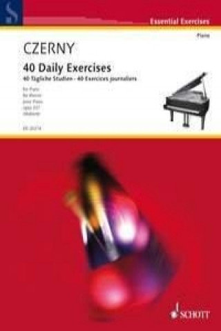 Carte 40 DAILY EXERCISES OP 337 CARL CZERNY