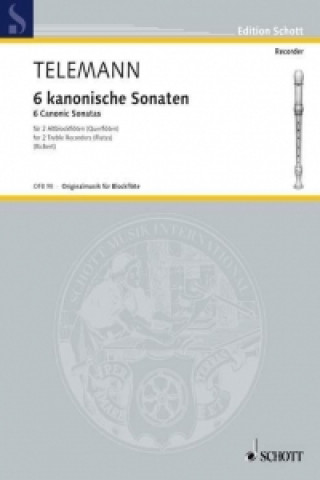 Carte 6 CANONIC SONATAS Georg Philipp Telemann