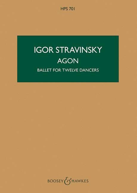 Βιβλίο AGON IGOR STRAVINSKY