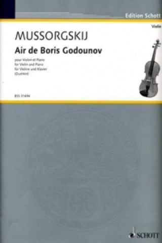 Knjiga AIR DE BORIS GODOUNOV MODESTE MOUSSORGSKY