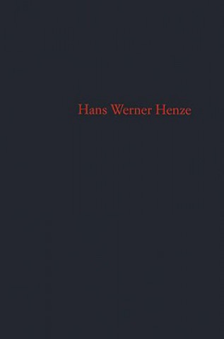 Carte CATALOGUE OF WORKS HANS WERNER HENZE