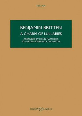 Carte CHARM OF LULLABIES OP 41 BENJAMIN BRITTEN