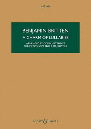 Kniha CHARM OF LULLABIES OP 41 BENJAMIN BRITTEN